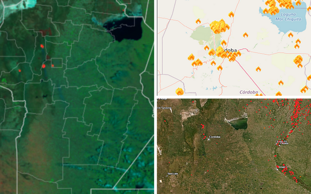 Plataformas e información satelital en la detección de focos de incendio
