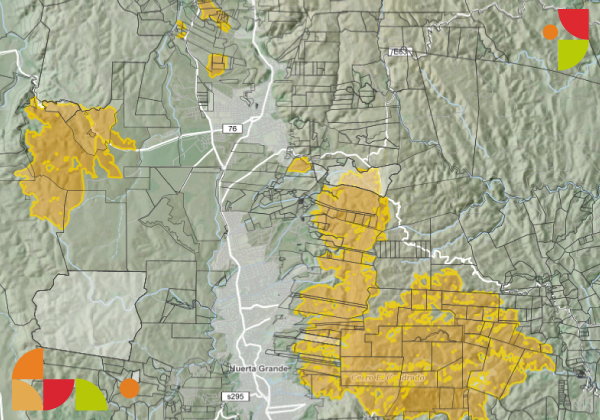Nuevo Mapa de áreas afectadas por incendios en la provincia