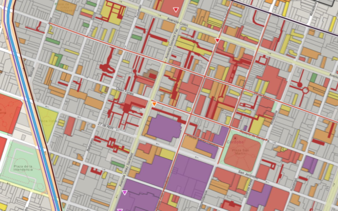 Mapa | Planeamiento Urbano_Patrimonio Arquitectónico de Ciudad de Córdoba