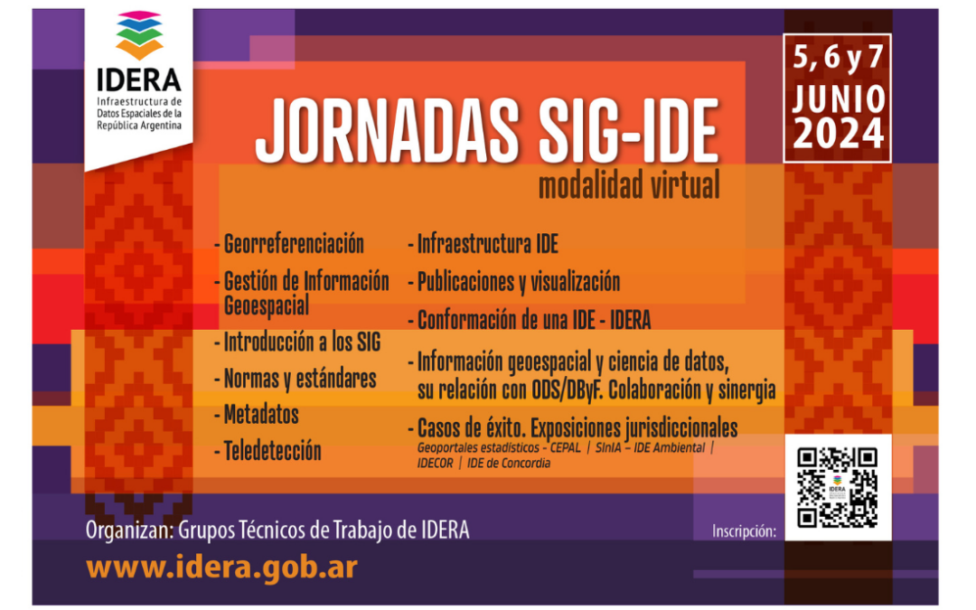 Jornadas de capacitación en SIG e IDE de IDERA
