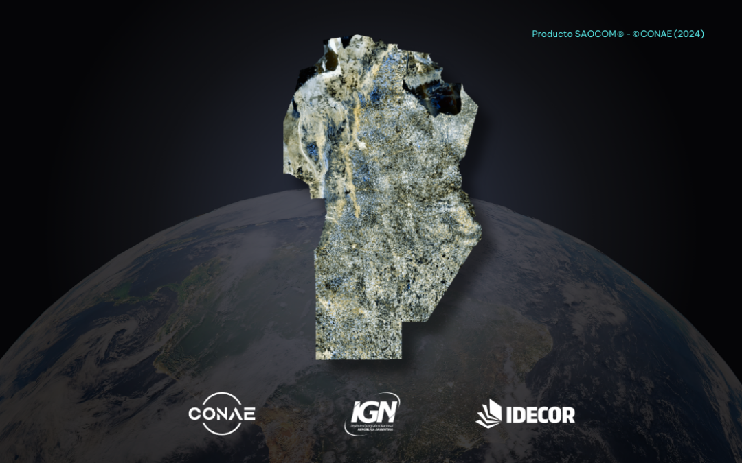 Mapa de mosaico SAOCOM de la provincia de Córdoba