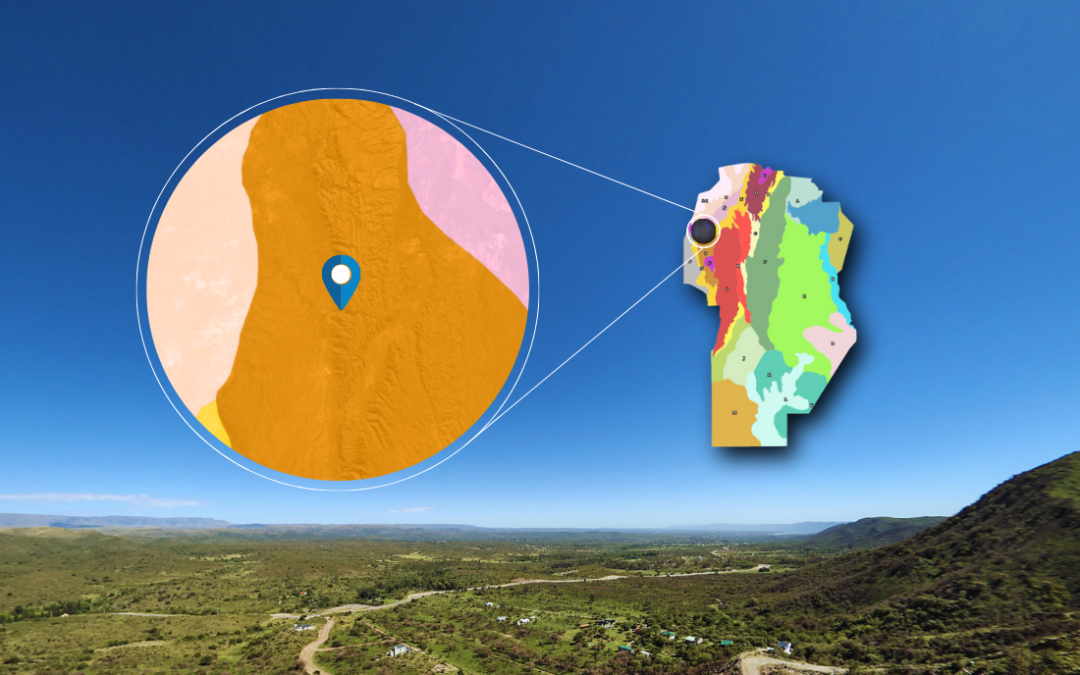 Mapa ambientes geomorfológicos de la provincia de Córdoba