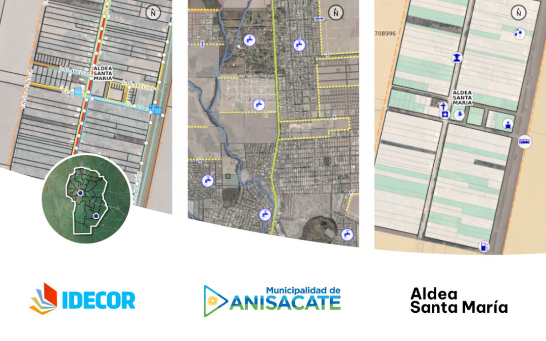 Anisacate y Aldea Santa María publican mapas de manejo del fuego, infraestructura y catastro