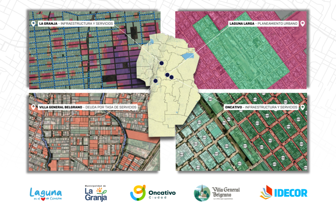 IDECOR Ciudades: se suma Laguna Larga y tres municipios publican nuevos datos