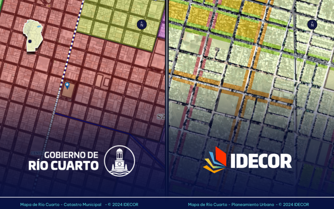 Río Cuarto publica sus mapas de catastro y planeamiento urbano