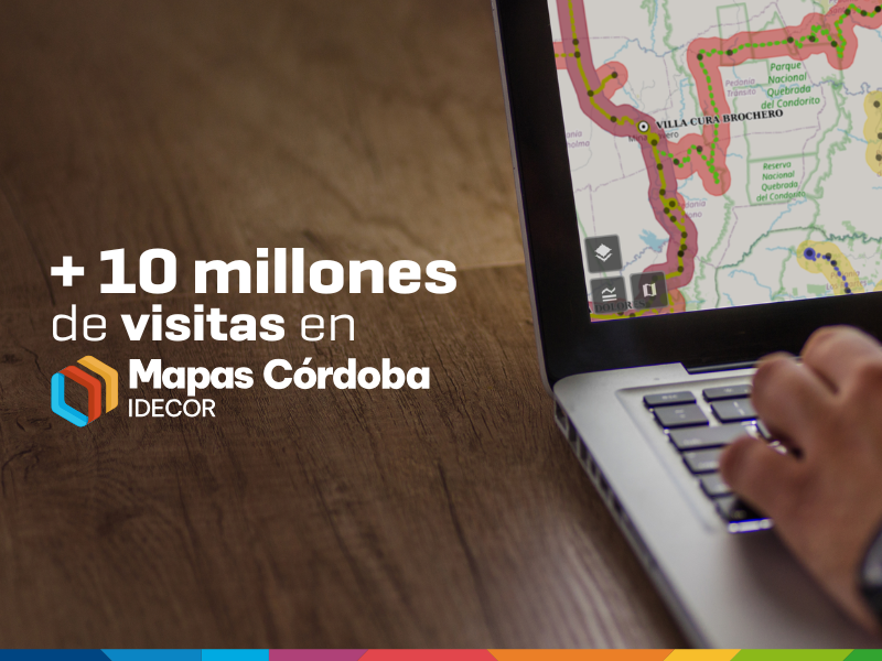 Mapas Córdoba supera los 10 millones de visitas