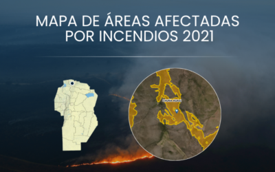 Mapeo de áreas quemadas: se suman datos de 2021 y se completa una serie de 5 años