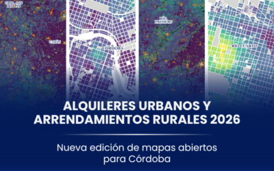 Alquileres urbanos y arrendamientos rurales, 5ta edición de mapas abiertos