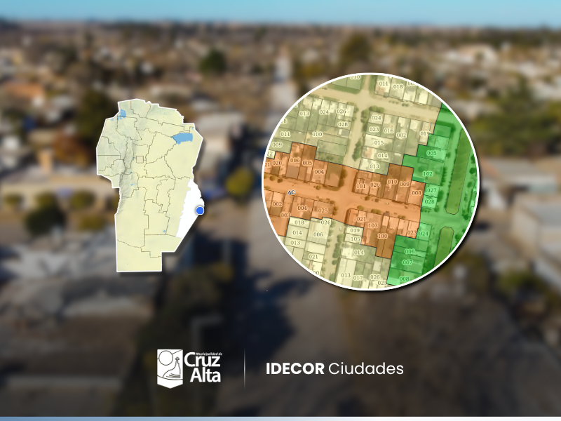 Cruz Alta publica cuatro mapas abiertos con información local 